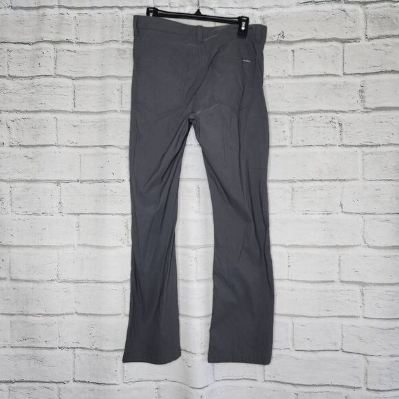 Eddie Bauer Mens Gray Flat Front Straight Leg Stretchy Tech Pants Size 32X30 - Picture 6 of 12